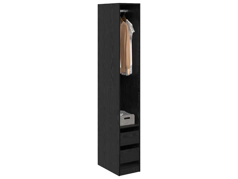  Armoire chambre, armoire de rangement chêne noir 30x50x200 cm bois d'ingénierie shl64688  - Conforama C