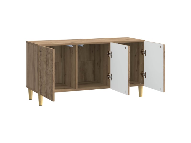  Meuble tv - banc tv - meuble de rangement 99 x 34,5 x 50 cm chêne artisanal bois d'ingénierie  - Conforama D