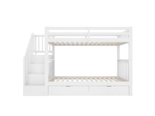 Lit superposé 90x200 cm <strong>ZOVIRA</strong> <strong></strong> coloris blanc