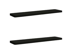 Lot de 2 coussins de banc, coussins d'assise vught 100 % polyester noir cf58008