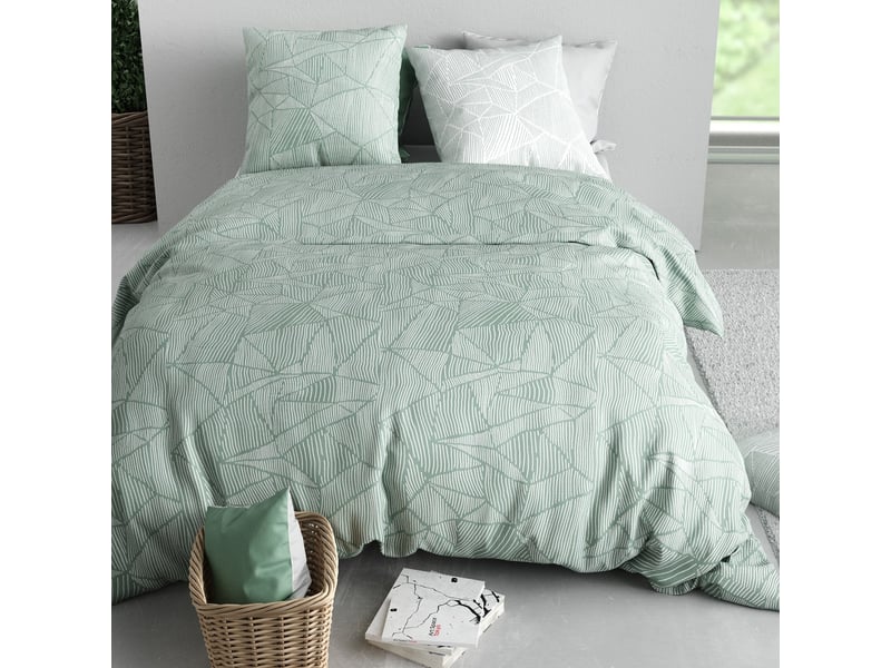  Parure de lit 220x240 cm coton 57 fils éden PD23643 - Conforama C