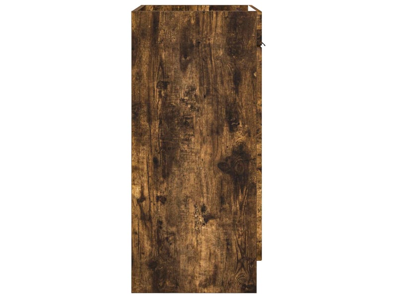  Armoire sous évier de salle de bain, meuble de rangement chêne fumé shl2325  - Conforama E