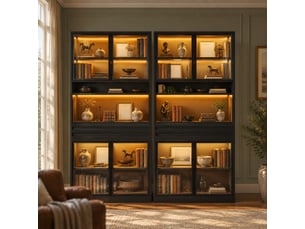 Vitrine coloris noir HAUSS SPOLE - 160 cmx200 cm