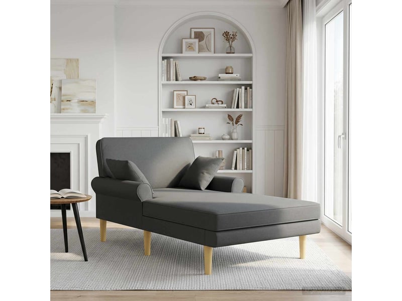  Vidaxl méridienne gris foncé tissu  - Conforama B