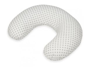 Coussin appui-tête carreaux gris