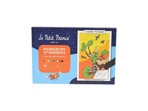 Jeu par numéros marqueurs baobab le petit prince a4 10 marqueurs acryliques