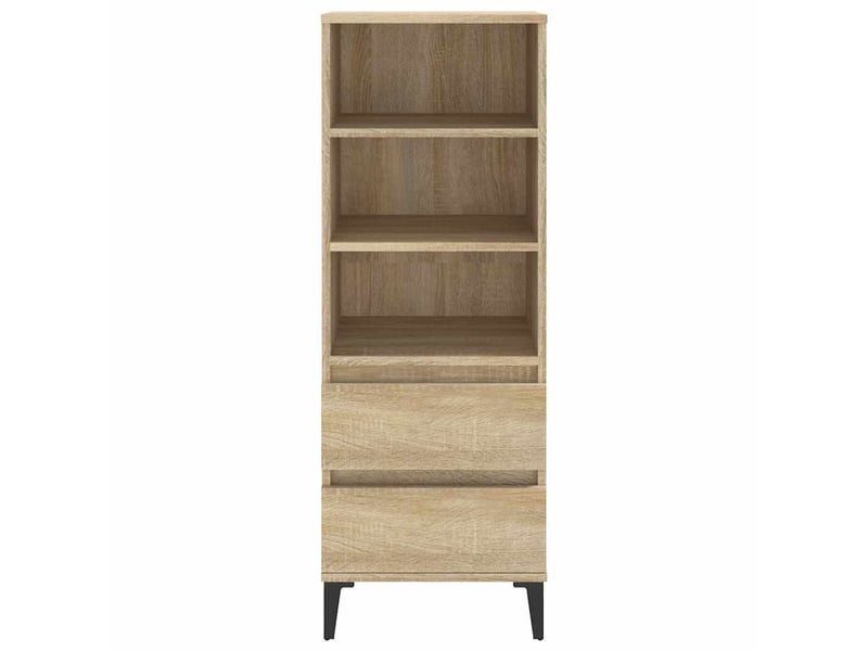  Buffet haut - bahut - meuble de rangement chêne sonoma 40x36x110 cm bois d'ingénierie  - Conforama C