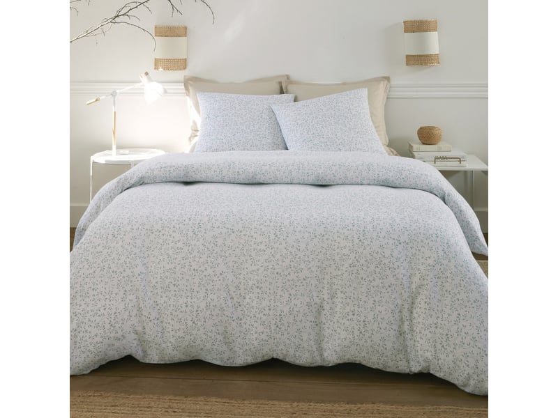  Parure de lit 220x240 cm gaze de coton murmure PD23729 - Conforama D