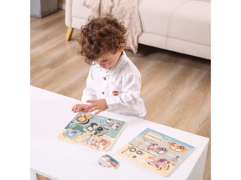  Puzzle en bois viga 44068 polarb - animaux à boutons 6971608440687 - Conforama D