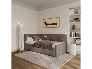 Lit 2 places 90x200 cm SELSEY Nesmi coloris marron