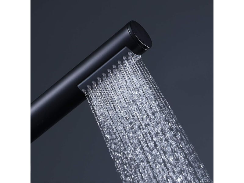  Pomme de douche à main, pomme de douche avec tuyau de douche en acier inoxydable de 59 et support, g12''  - Conforama B
