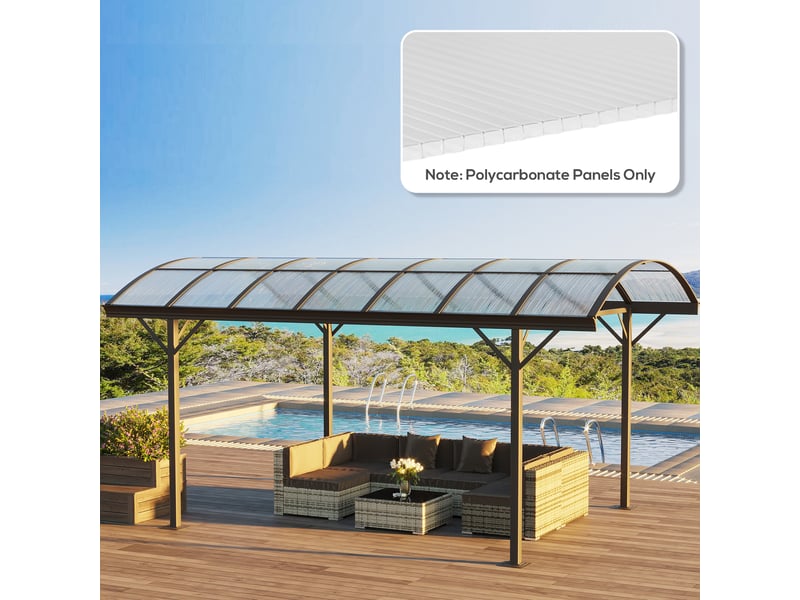  14 panneaux de polycarbonate alvéolaire 4 mm, résistant aux uv, personnalisable, dim. D'un panneau 121l x 61l cm  - Conforama D