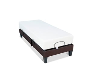 Ensemble matelas et sommier 90x200 cm Mousse + mémoire de forme <strong>BELLECOUR</strong> <strong>4BP.AB.SB.SOL.0920</strong> soutien Medium épaisseur 21 cm