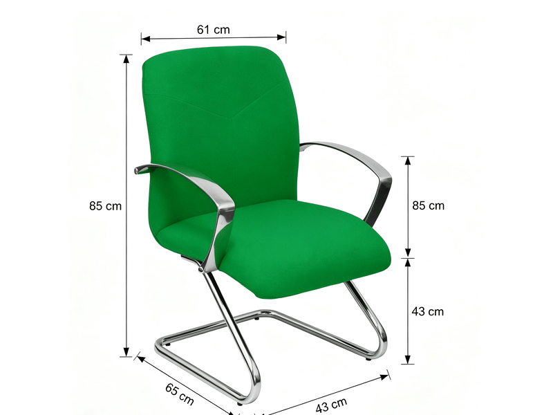 Fauteuil de réception caudete piqueras y crespo  green 61 x 85 cm vert - tissu avec accoudoirs fixes S5704244 - Conforama B