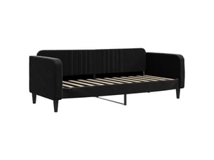 Lit simple 80x200 cm coloris noir