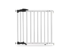 Barrière de porte à fixer par pression 68 a 102 cm couleur blanc