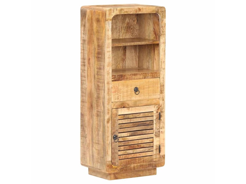  Buffet, meuble de rangement salon 45x32x110 cm bois de manguier brut  - Conforama B