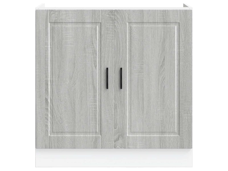  Meuble de cuisine, meuble bas pour évier sonoma gris bois ingénierie  - Conforama D