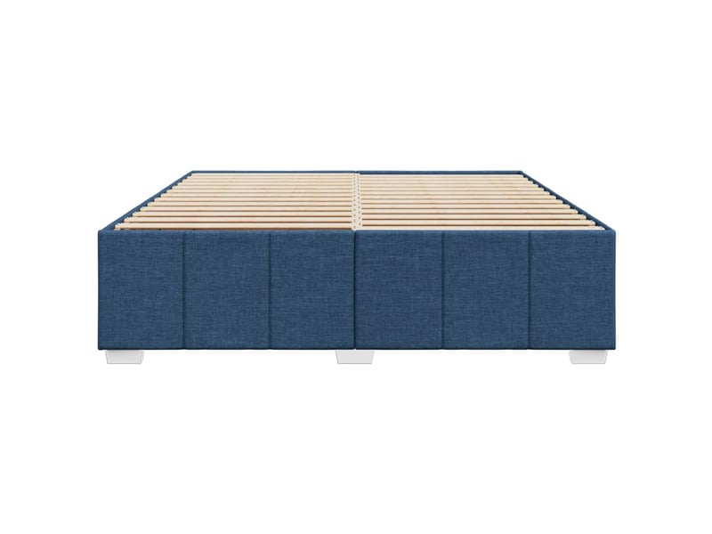  Lit double- lit adulte -  cadre de lit sans matelas bleu 200x200 cm tissu  - Conforama C
