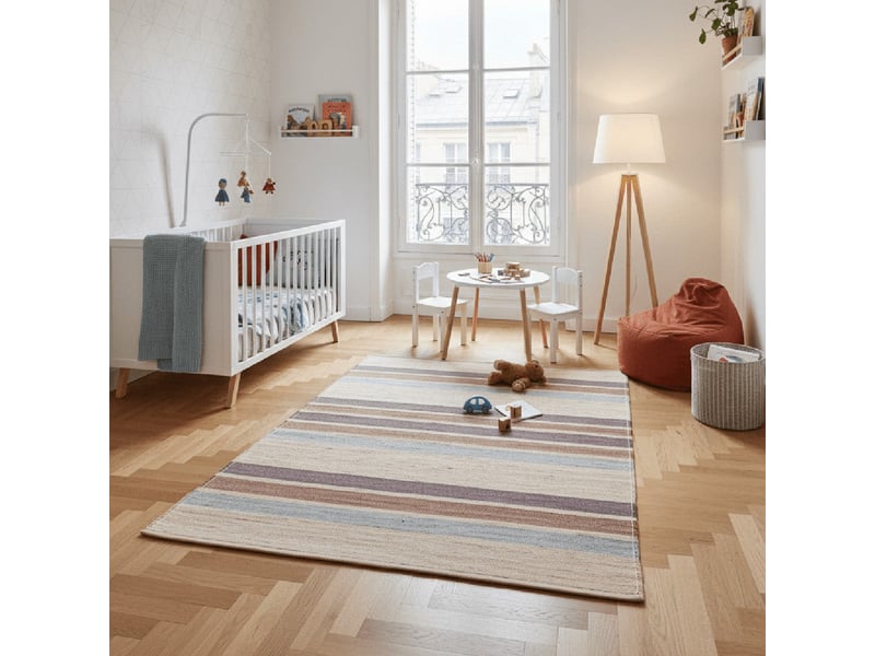  Tapis design en jute tissé main garrigue - 160x230 cm  - Conforama C