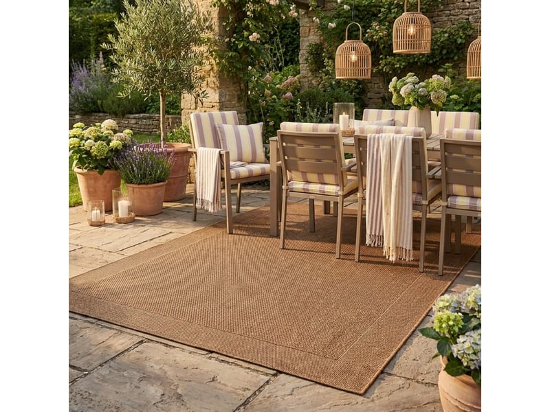  Tapis d'extérieur en polypropylène marron grace  - Conforama B