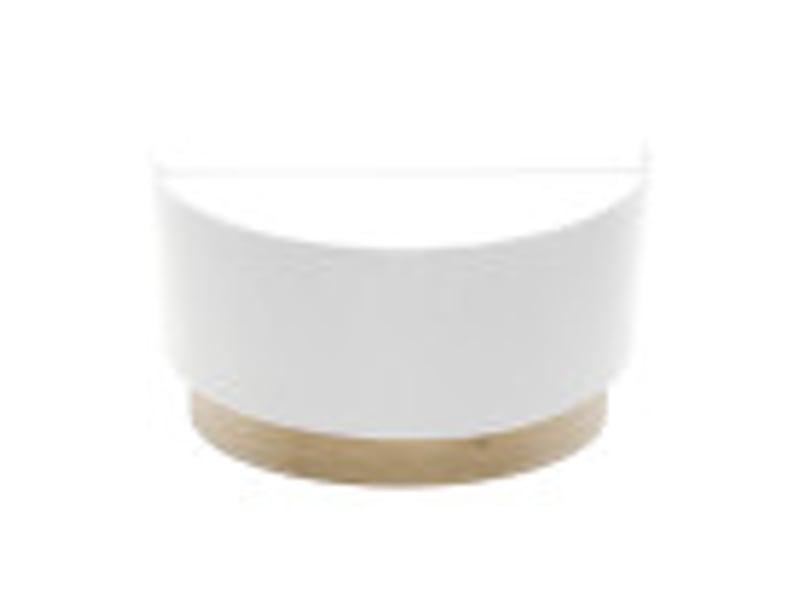  Applique murale fabrilamp olga blanc bois clair 1 x e27 15x30x16 cm 190061001 - Conforama B