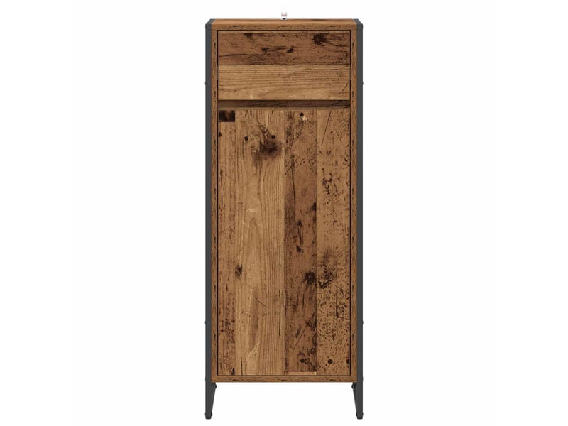  Cabinet de salle de bain, meuble de rangement bois ancien 40x30x100 cm  - Conforama D