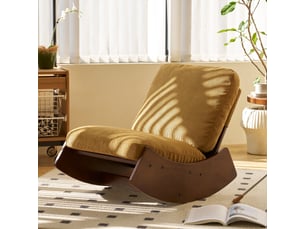 Fauteuil fixe  <strong>ROLIPO</strong> Velours jaune