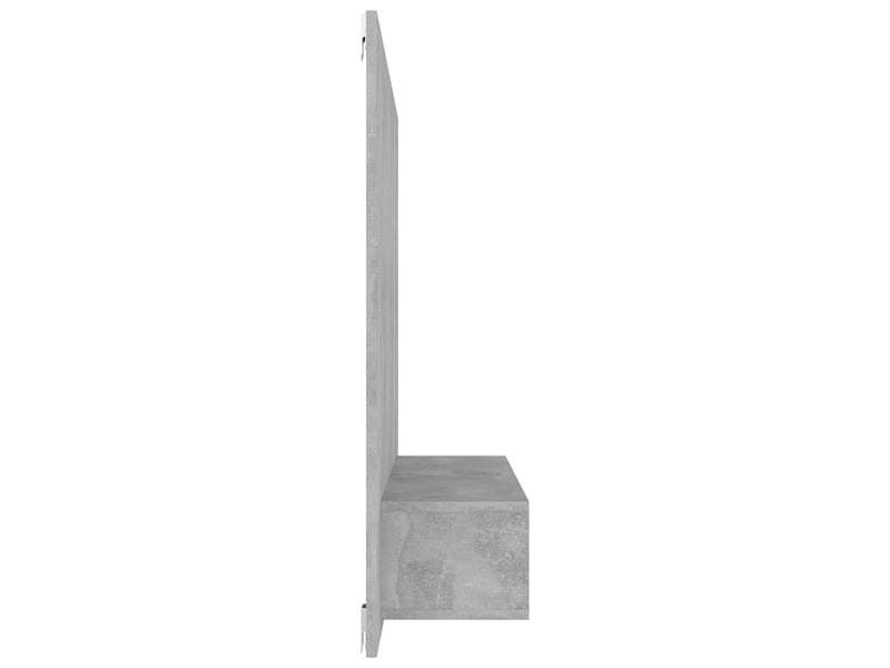 Meuble tv - banc tv - meuble de rangement mural gris béton 120x23,5x90 cm bois d’ingénierie  - Conforama D
