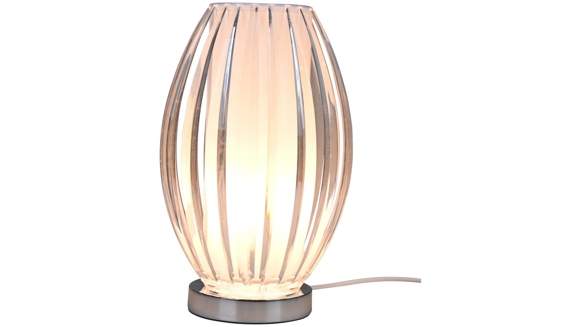 CONFORAMA Lampe acrylique transparent, hauteur 29,2 cm PENSEE