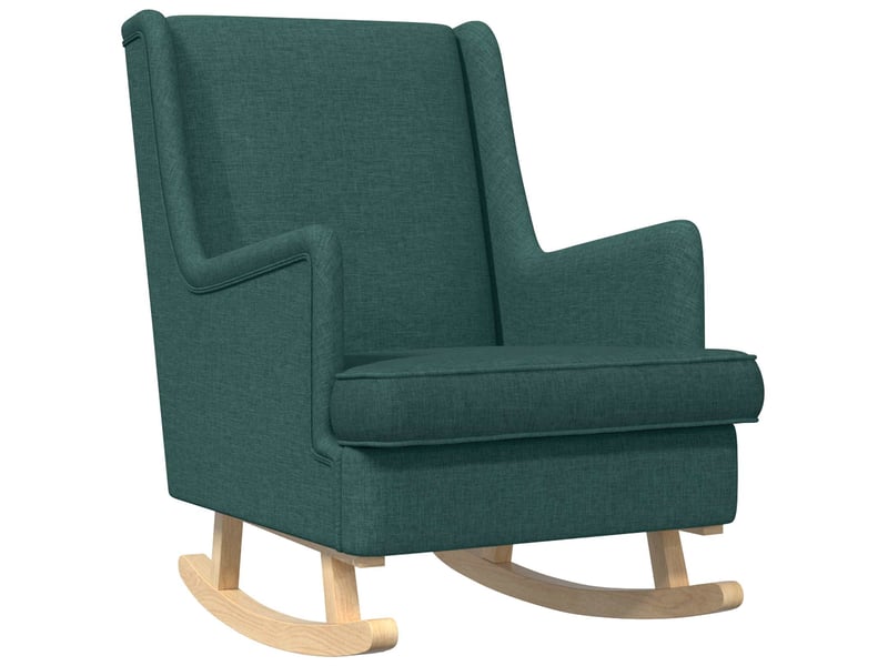  Vidaxl chaise à bascule vert foncé 62 x 80 x 85 cm tissu  - Conforama A