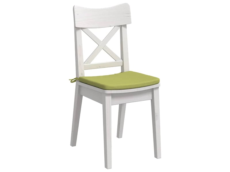 Lot de 4 coussins de siège, coussins décoratifs vert clair 40 x 40 x 3 cm tissu cf60047  - Conforama C