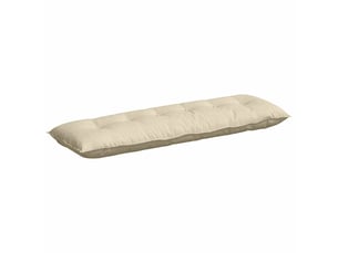 Coussin de dos, coussin de dossier crème 160 x 19 x 50 cm tissu cf54619