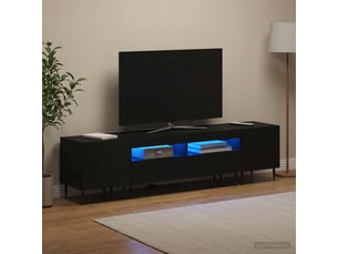 Meuble tv coloris noir <strong></strong> <strong></strong>