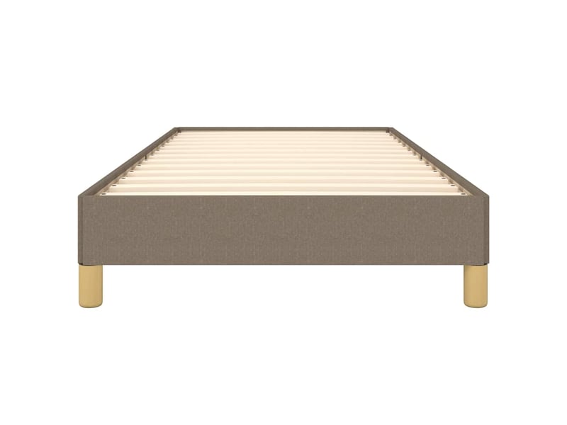  Lit simple- lit adulte -  cadre de lit sans matelas taupe 100x200 cm tissu  - Conforama D