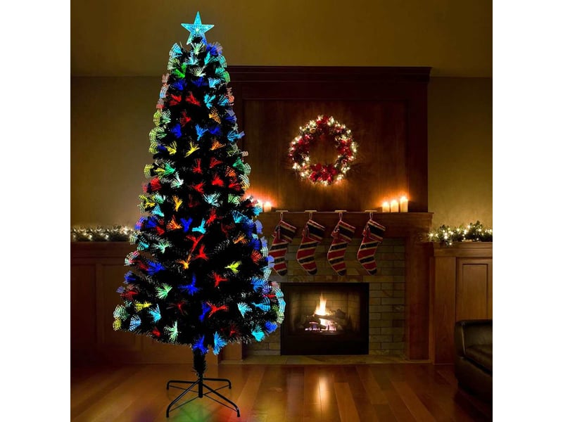  Sapin de noël artificiel, arbre de noël vert 240 cm pvc  - Conforama B