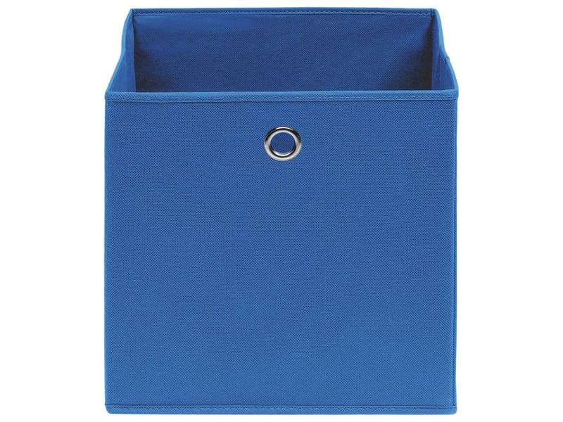  Boîtes de rangement 4 pcs bleu 32x32x32 cm tissu  - Conforama C