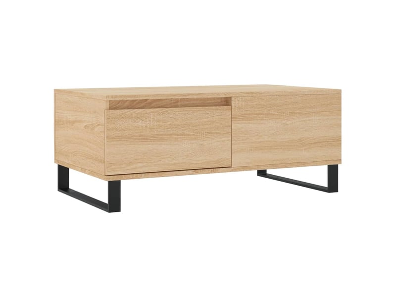  Table basse | table de salon chêne sonoma 90x50x36,5 cm bois d'ingénierie shl8448  - Conforama A