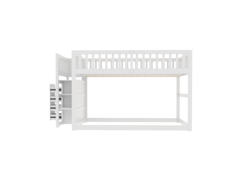 Lit superposé en bois blanc 140x200 cm - Conforama E