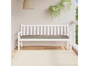 Coussin de banc de jardin, coussin d'assise taupe 180x50x7 cm tissu oxford cf52835