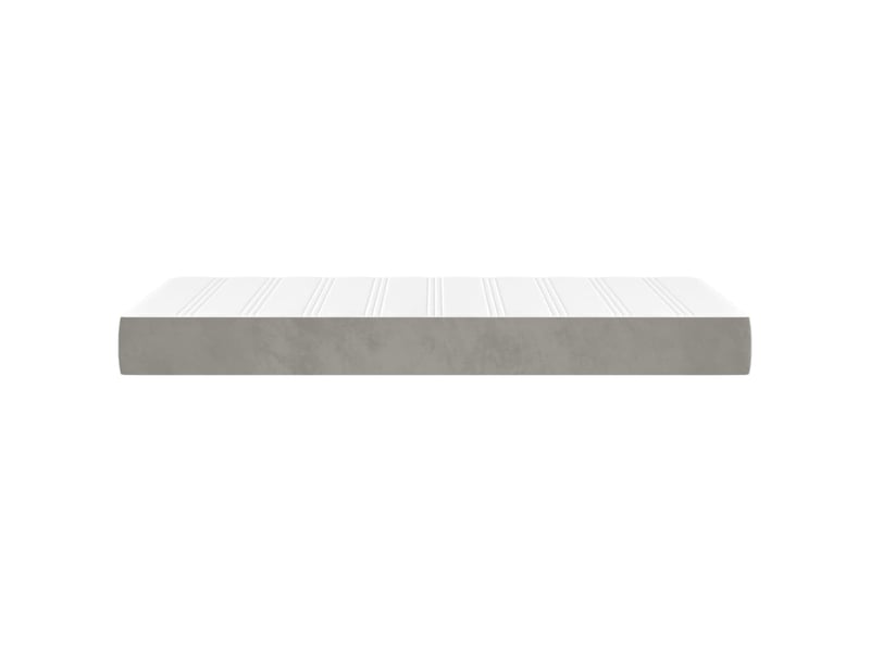 Matelas de lit à ressorts ensachés fermeté moyenne gris clair 120x190x20 cm shl92039 - Conforama D