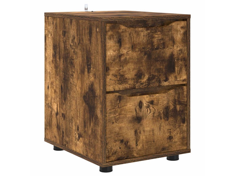  Armoire de rangement, commode de rangement 40 x 48 x 57 cm bois d'ingénierie shl9455  - Conforama A