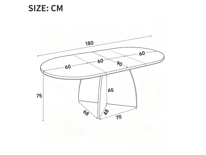  Table à manger extensible 120180x90 cm 6 à 8 personnes coloris noyer  - Conforama C