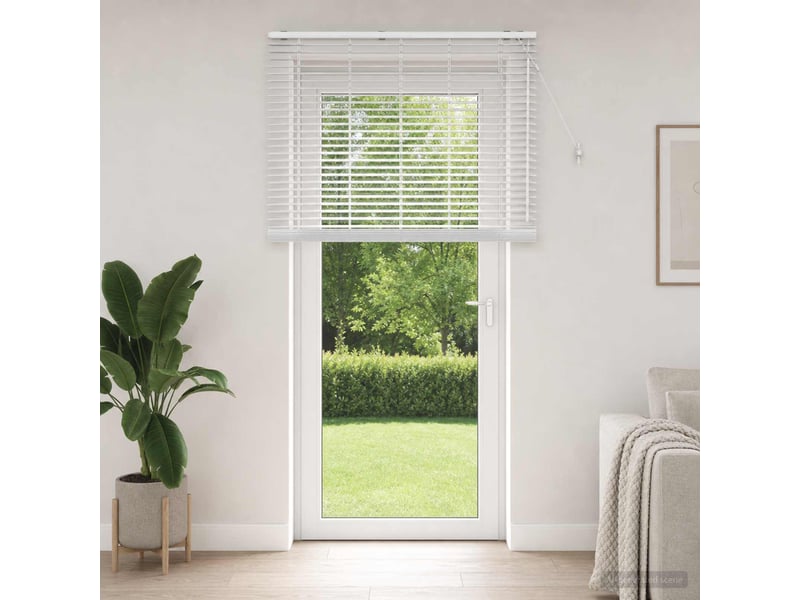 Store vénitien, store de fenêtre blanc 140 x 250 cm 35 mm cf47727 - Conforama B