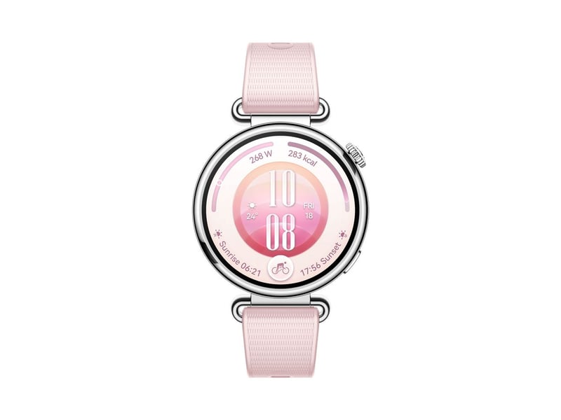  Montre connectee bluetooth nfc gt 7 41 mm rose acier inoxydable 1.32 oled gps 1-23503209 - Conforama A