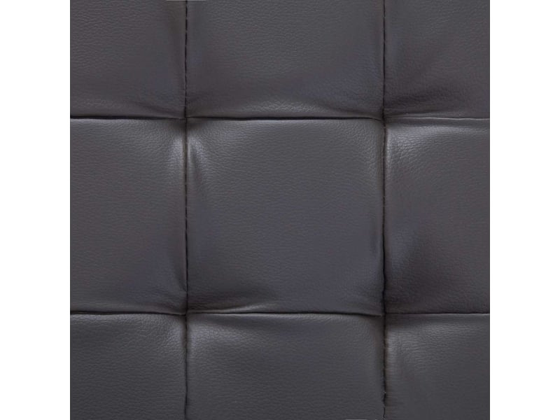  Banc de rangement 87,5 cm gris similicuir  - Conforama E