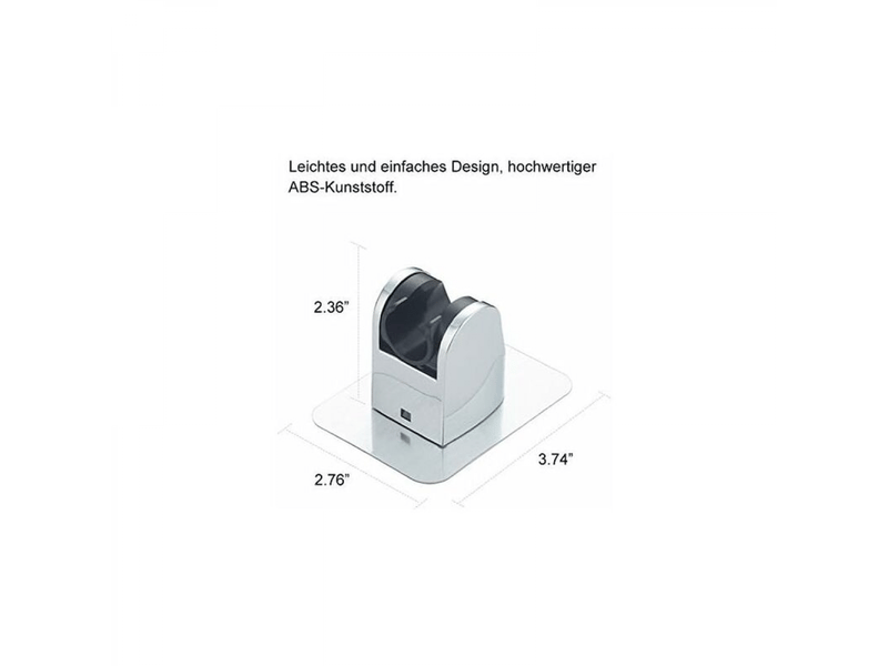  Support de douche,autocollant support de pomme de douche mural détachable avec à angle réglable, imperméable, heavy duty  - Conforama E
