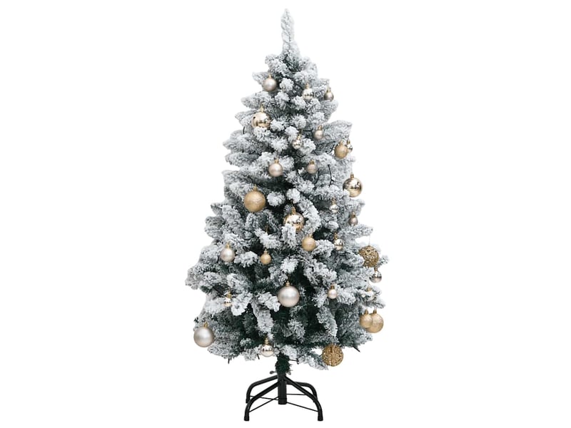  Sapin de noël, arbre de noël artificiel articulé 150 led et boules 120 cm cf61158  - Conforama D