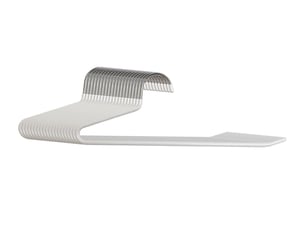 Lot de 10 cintres antidérapants pour pantalons design gain de place 17,5 x 35 x 0,5 cm en métal noir 13_0017933