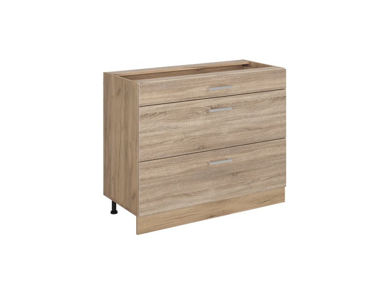  Vicco meuble cuisine, sonomachêne doré, 100cm sans plan de travail  - Conforama A